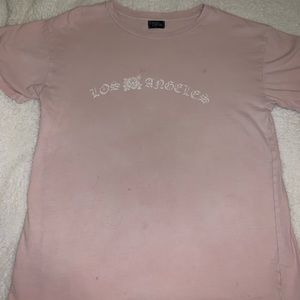 Blush Pink Los Angeles Rose T-Shirt